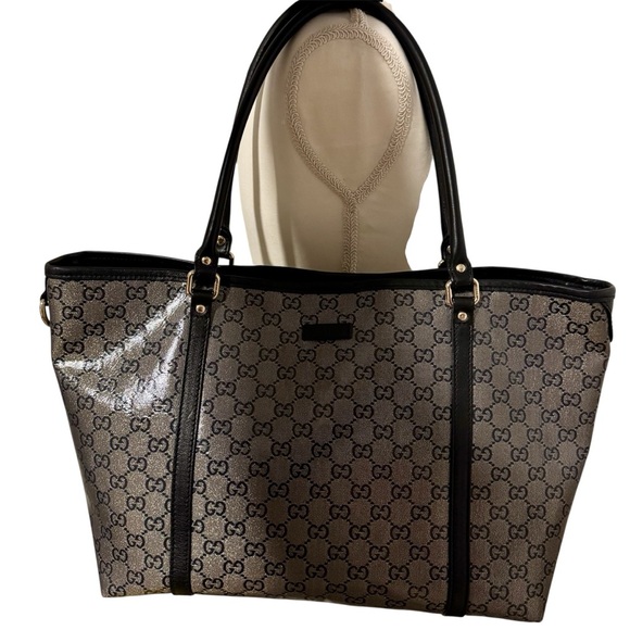 Gucci Black and Gray Signature Tote | Good Condition - Picture 12 of 17